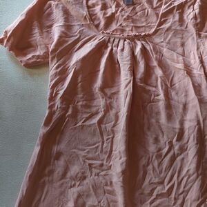 Peach Short Sleeve Top